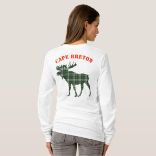Kap-Breton-Pullover Tartan-Elch individuell anpass T-Shirt