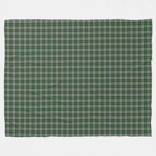 Kap Breton Tartan Custom green Kariert Fleecedecke (Vorderseite (Horizontal))