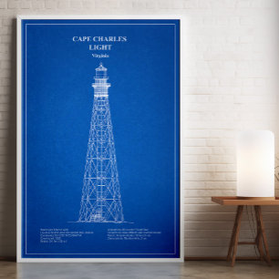 Kap Charles Lighthouse - Virginia - AD Fotodruck