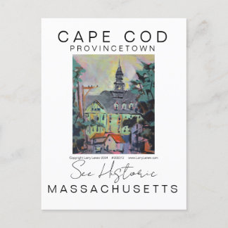 KAP-COD-MASSACHUSETTEN LANDSCHAFTLICHER REISEVERKE POSTKARTE