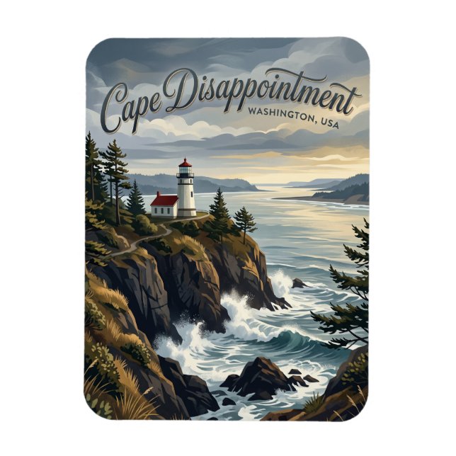 Kap Disappointment Washington Magnet (Vertikal)