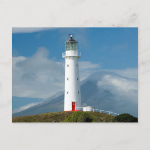 Kap Egmont Leuchtturm und Mt Taranaki/Mt Postkarte