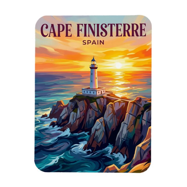 Kap Finisterre Spanien Magnet (Vertikal)