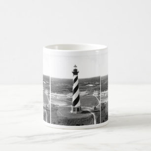 Kap Hatteras Leuchtturm-Schwarzweiss-Foto Kaffeetasse