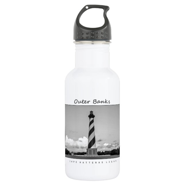 Kap Hatteras Licht Edelstahlflasche (Vorderseite)