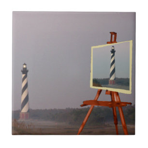 KAP HATTERAS LIGHTHOUSE-TILE FLIESE