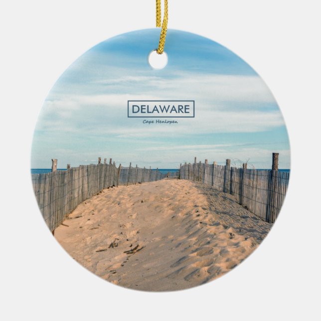 Kap Henlopen. Keramik Ornament (Vorne)