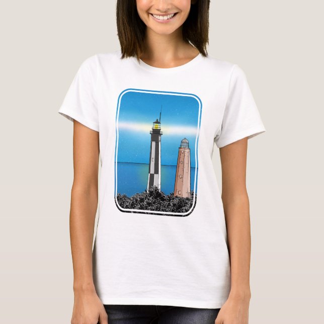 Kap Henry Lighthouse Virginia Chesapeake Bay T-Shirt (Vorderseite)