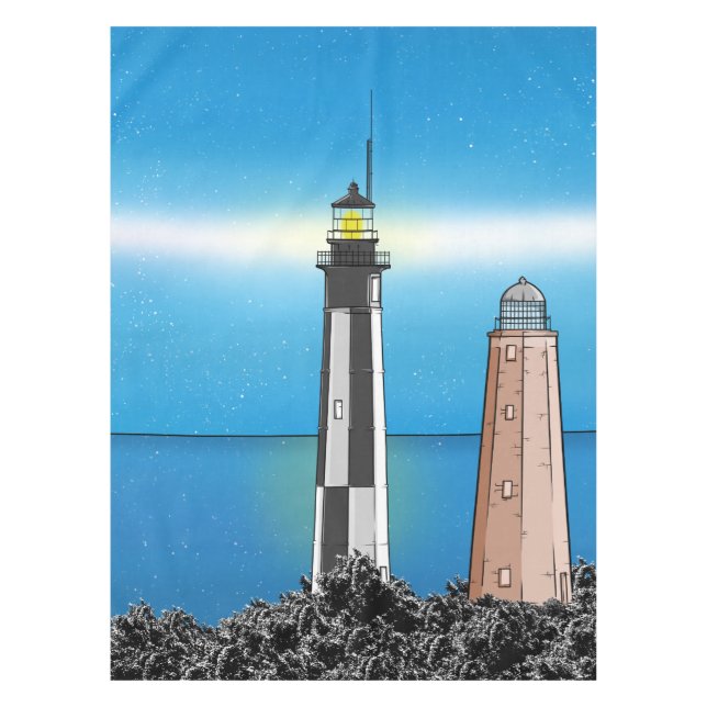Kap Henry Lighthouse Virginia Chesapeake Bay Tischdecke (Vorderseite)