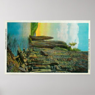 Kap Hoorn und Zigarren-Felsen auf Columbia River Poster