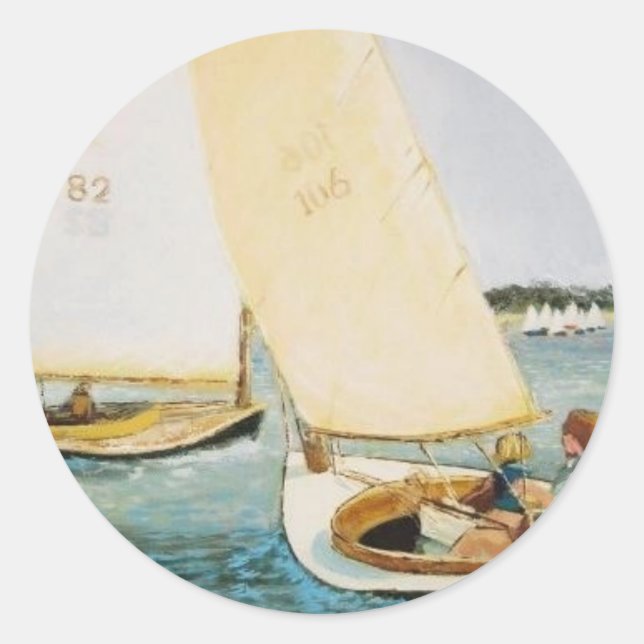 KAP-KABELJAHRESRACING RUNDER AUFKLEBER (Vorderseite)