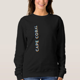 Kap Koralle, florida CMYK Glitch Typ Sweatshirt