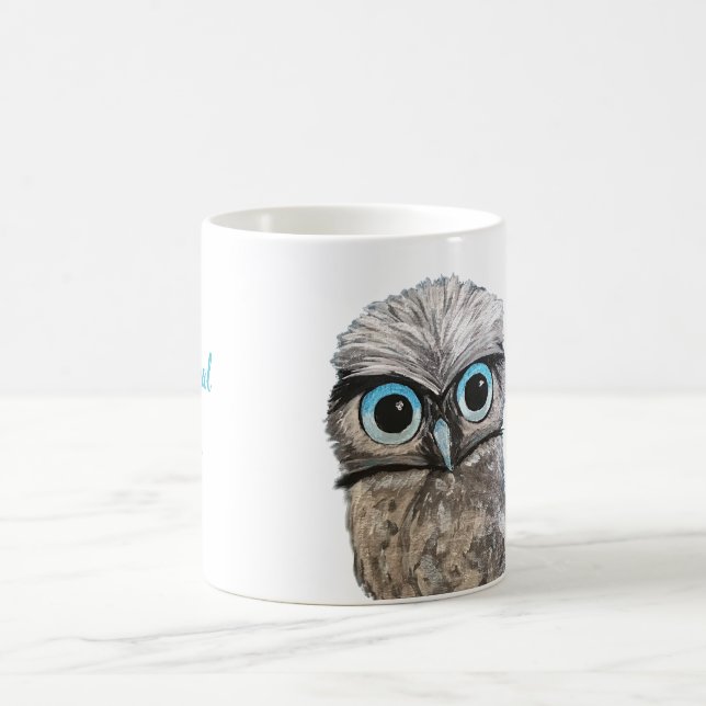Kap-korallenrote grabende Eule Kaffeetasse (Mittel)