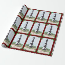 Kap Lookout Leuchtturm Weihnachtswrapping Papier