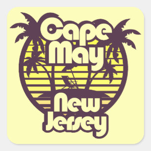 Kap Mai, New Jersey Quadratischer Aufkleber