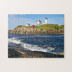 Kap Neddick "der Klumpen-" Leuchtturm, York Maine Puzzle