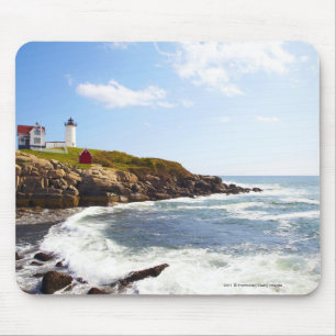 Kap Neddick "Klumpen-" Leuchtturm in Maine Mousepad