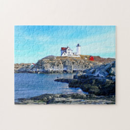 Kap Neddick (Klumpen-Licht) Leuchtturm-Puzzlespiel Puzzle