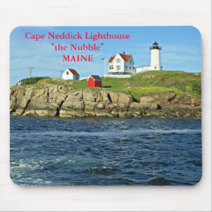 Kap Neddick Leuchtturm der Nuble, Maine Mousepad