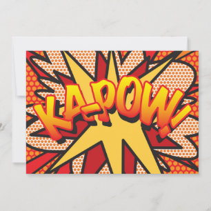 KAP-POW Deine Nachricht Sprechblase Spaß Retro Ankündigung