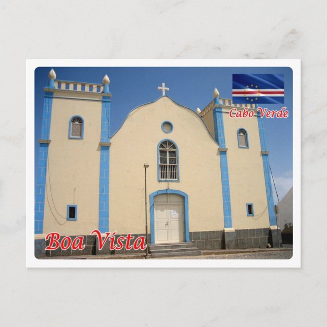 Kap Verde - Boa Vista - Kirche Santa Isabel - Postkarte (Vorderseite)