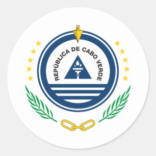 Kap-Verde-Emblem, Kap Verde Runder Aufkleber