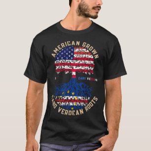 Kap Verde Fahne des amerikanischen Grown Cabo Verd T-Shirt
