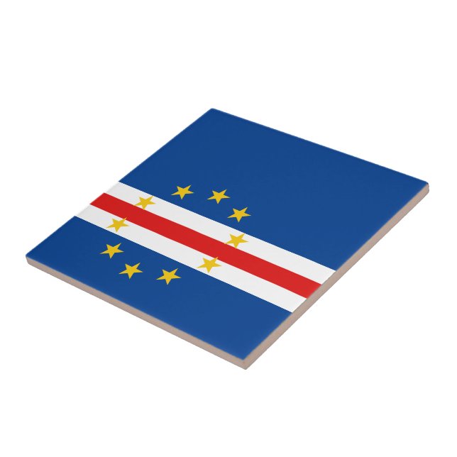 Kap Verde Flag Keramik Tile Fliese (Seite)