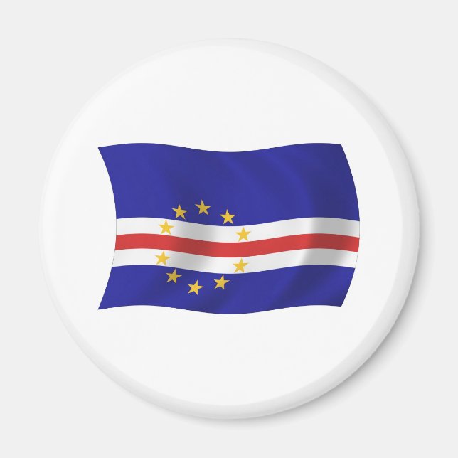 Kap Verde Flag Magnet (Vorne)