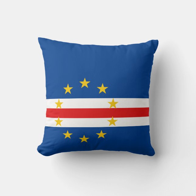 Kap Verde Flag x Flag Kissen (Vorderseite)