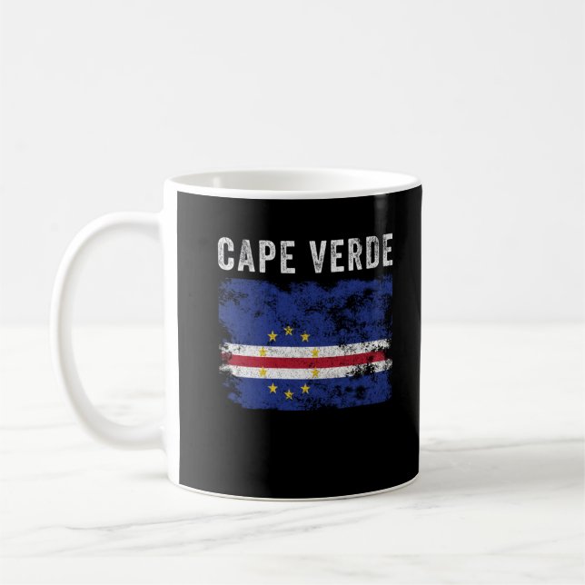Kap-Verde-Flagge bedruckt Kaffeetasse (Links)
