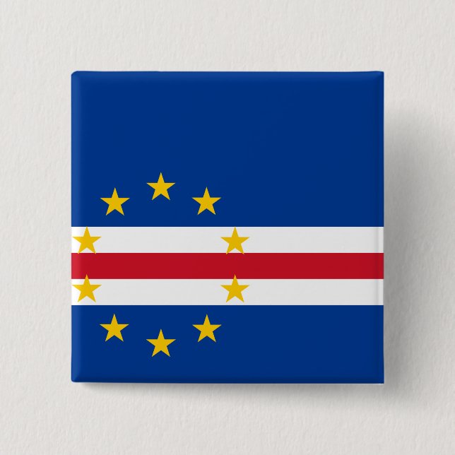 Kap-Verde-Flagge Button (Vorderseite)