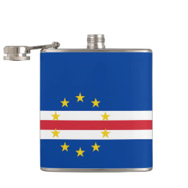 Kap-Verde-Flagge Flachmann