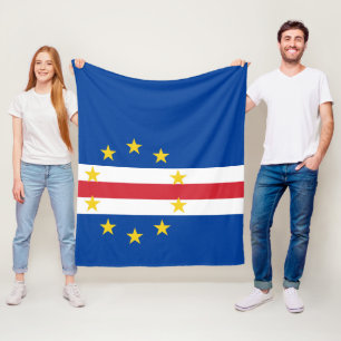 Kap-Verde-Flagge Fleecedecke