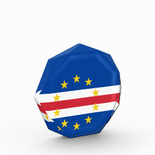 Kap-Verde-Flagge Fotoblock