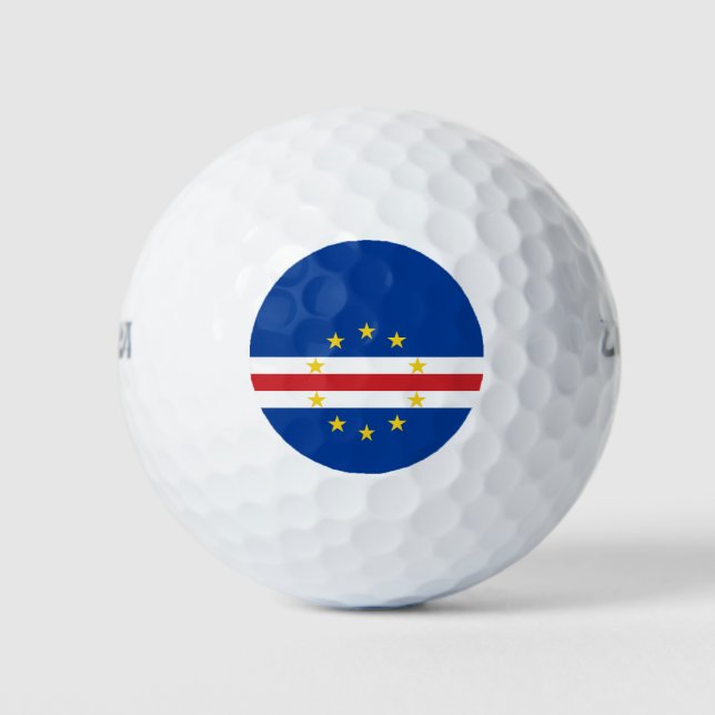 Kap-Verde-Flagge Golfball (Vorderseite)