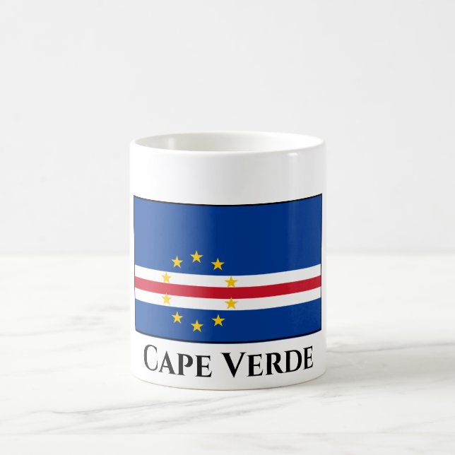 Kap-Verde-Flagge Kaffeetasse (Mittel)