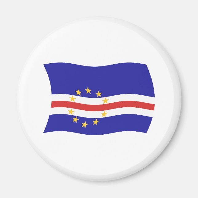 Kap Verde Flagge Magnet (Vorne)