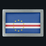 Kap-Verde-Flagge Rechteckige Gürtelschnalle<br><div class="desc">Patriotische Flagge von Kap Verde.</div>