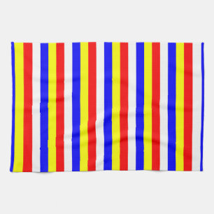 Kap-Verde-Flagge Streifen Land Muster Symbol Geschirrtuch