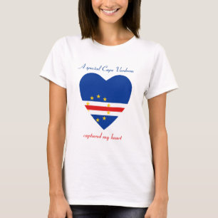 Kap Verde Flagge Sweetheart T - Shirt