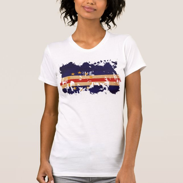Kap-Verde Flagge T-Shirt (Vorderseite)