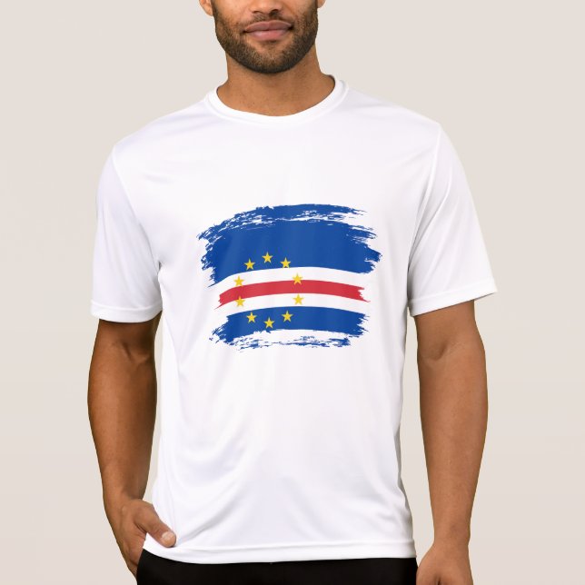 Kap-Verde-Flagge T-Shirt (Vorderseite)