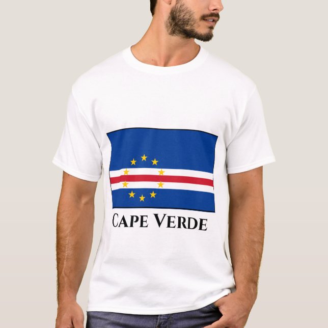 Kap-Verde-Flagge T-Shirt (Vorderseite)