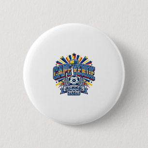 Kap Verde Fußball 2026 Fußball Fett Land Typografi Button