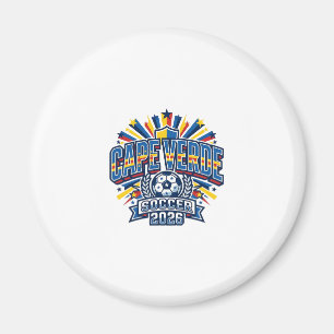 Kap Verde Fußball 2026 Fußball Fett Land Typografi Magnet