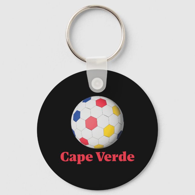 Kap Verde Fußball Schlüsselanhänger (Vorderseite)