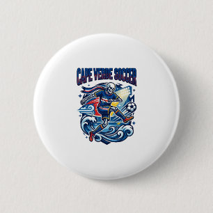 Kap Verde Fußball Skelett Stürmer Nationen Premium Button