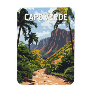Kap Verde Illustration Reise Kunst Vintage Magnet
