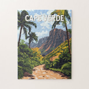Kap Verde Illustration Reise Kunst Vintage Puzzle